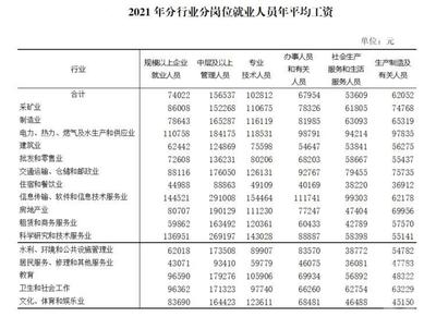 2021年重慶城鎮(zhèn)單位就業(yè)人員年平均工資出爐 技術(shù)服務(wù)行業(yè)表現(xiàn)搶眼，非私營(yíng)單位人均超10萬(wàn)元